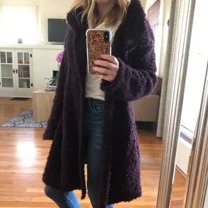🥳SALE🥳 Berretti Italian Mohair Violet Cape Coat